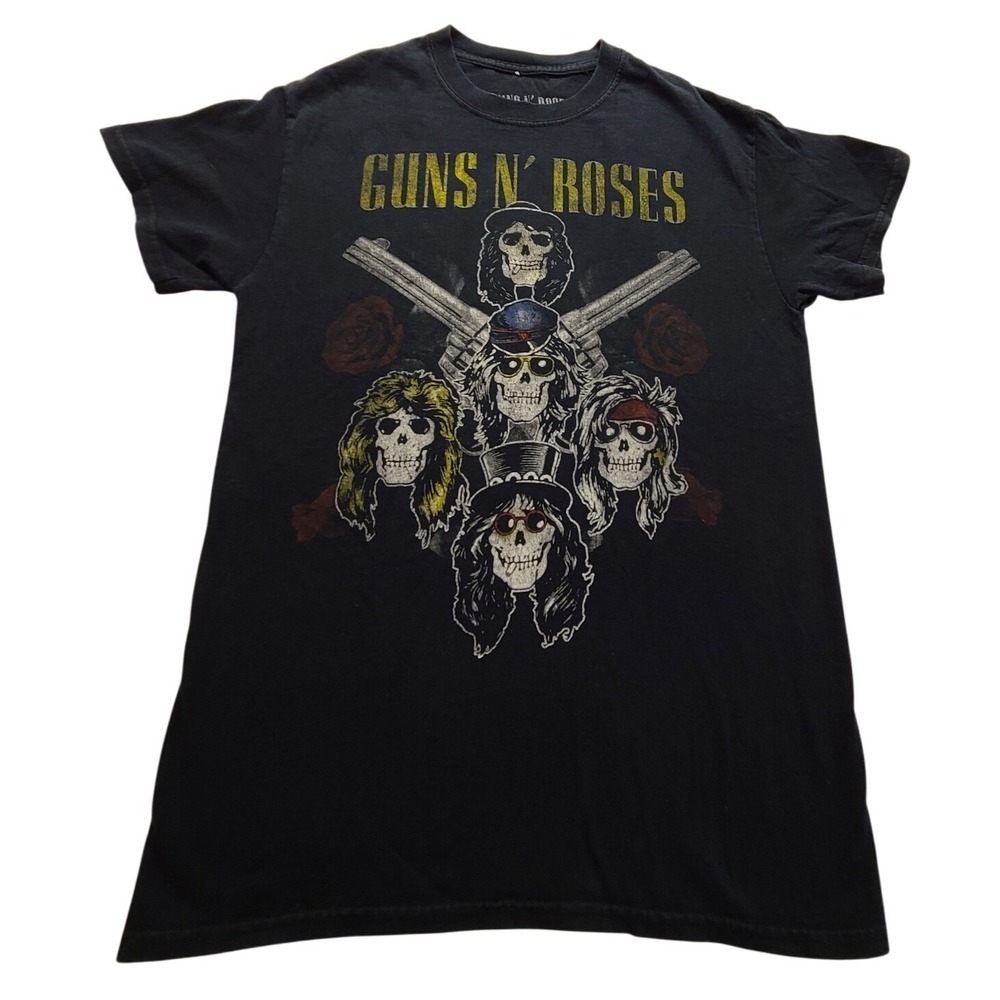 Guns N Roses Not In This Lifetime Tour T-Shirt Black Small 2016 Band Tee Skull